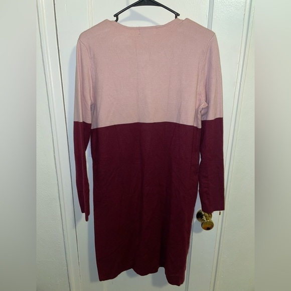 LIZ CLAIBORNE Color Block Long Line Cardigan Sweater - Picture 4 of 5